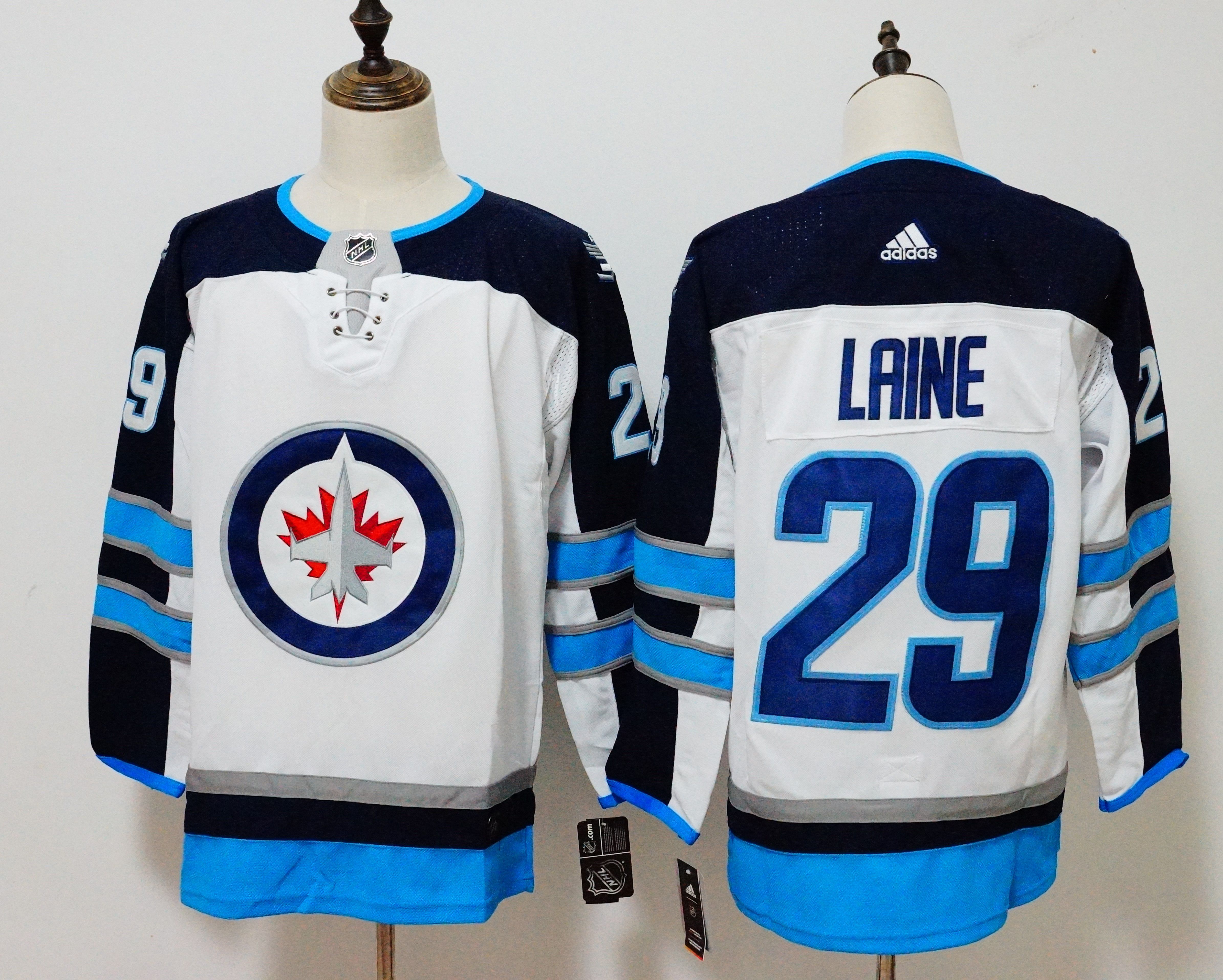 Men Winnipeg Jets #29 Patrik Laine White Hockey Stitched Adidas NHL Jerseys